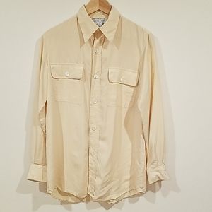 Saks fifth Avenue 100% silk button up shirt